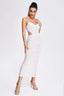 Stormi | Pearl Sequin Midi Dress