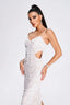 Stormi | Pearl Sequin Midi Dress