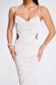 Stormi | Pearl Sequin Midi Dress