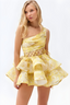 Daphne | Floral One Shoulder Mini Dress