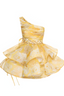 Daphne | Floral One Shoulder Mini Dress