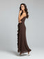 Valentina | Ruffled Slit Maxi Dress