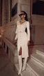 Darcy | Knitted V-Neck Midi Dress