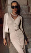 Darcy | Knitted V-Neck Midi Dress
