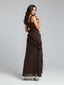 Valentina | Ruffled Slit Maxi Dress