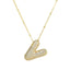 Savannah | Diamond Bubble Letter Necklace