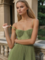 Hayley | Bustier Sleeveless Midi Dress