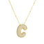 Savannah | Diamond Bubble Letter Necklace