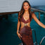 Tiana | Slim-Fit Open Back Cutout Maxi Dress