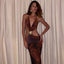Tiana | Slim-Fit Open Back Cutout Maxi Dress