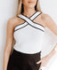 Hannah | Crossed Design Tank Top