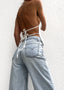 Lauren | Backless Pleated Top