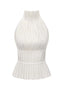 Lauren | Backless Pleated Top