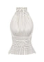 Lauren | Backless Pleated Top