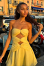 Priya | Golden Rings Mini Dress