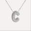 Savannah | Diamond Bubble Letter Necklace
