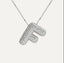 Savannah | Diamond Bubble Letter Necklace