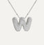 Savannah | Diamond Bubble Letter Necklace