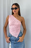 Jolie | One Shoulder Lace Top