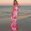 Aviana | Backless Halter Maxi Dress
