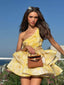 Daphne | Floral One Shoulder Mini Dress
