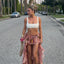 Alessia | Floral Ruffled Skirt