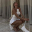 Juliana | Slim Flower Slit Dress
