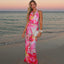 Aviana | Backless Halter Maxi Dress