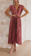 Emma | Deep V-Neck Maxi Dress