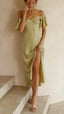 Nalani | Butterfly Sleeve Off-Shoulder Maxi Dress