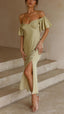 Nalani | Butterfly Sleeve Off-Shoulder Maxi Dress