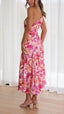 Sophie | Floral One Shoulder Midi Dress