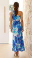 Madison | Floral Pleated One Shoulder Maxi Dress
