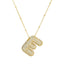 Savannah | Diamond Bubble Letter Necklace