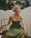 Hayley | Bustier Sleeveless Midi Dress