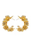 Hadley | C-Shaped Floral-Design Earrings